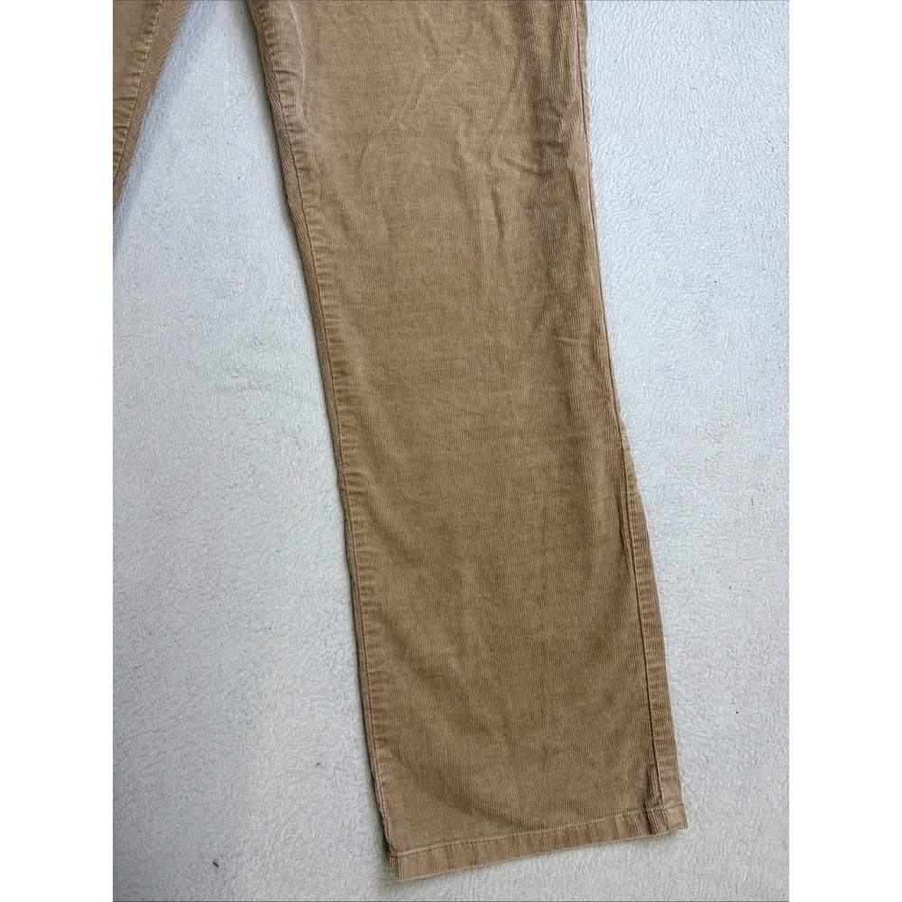 Nautica Pants Men's Size 38x32‎ Brown Corduroy Straight Fit Stretch Casual